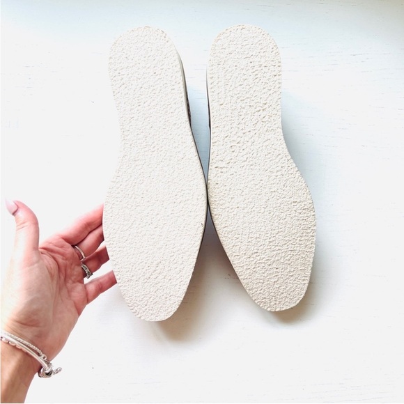 FREE PEOPLE Shoes 10 Snake Eyes Brown and White Velvet Platform Loafer 41 EU - Picture 7 of 12